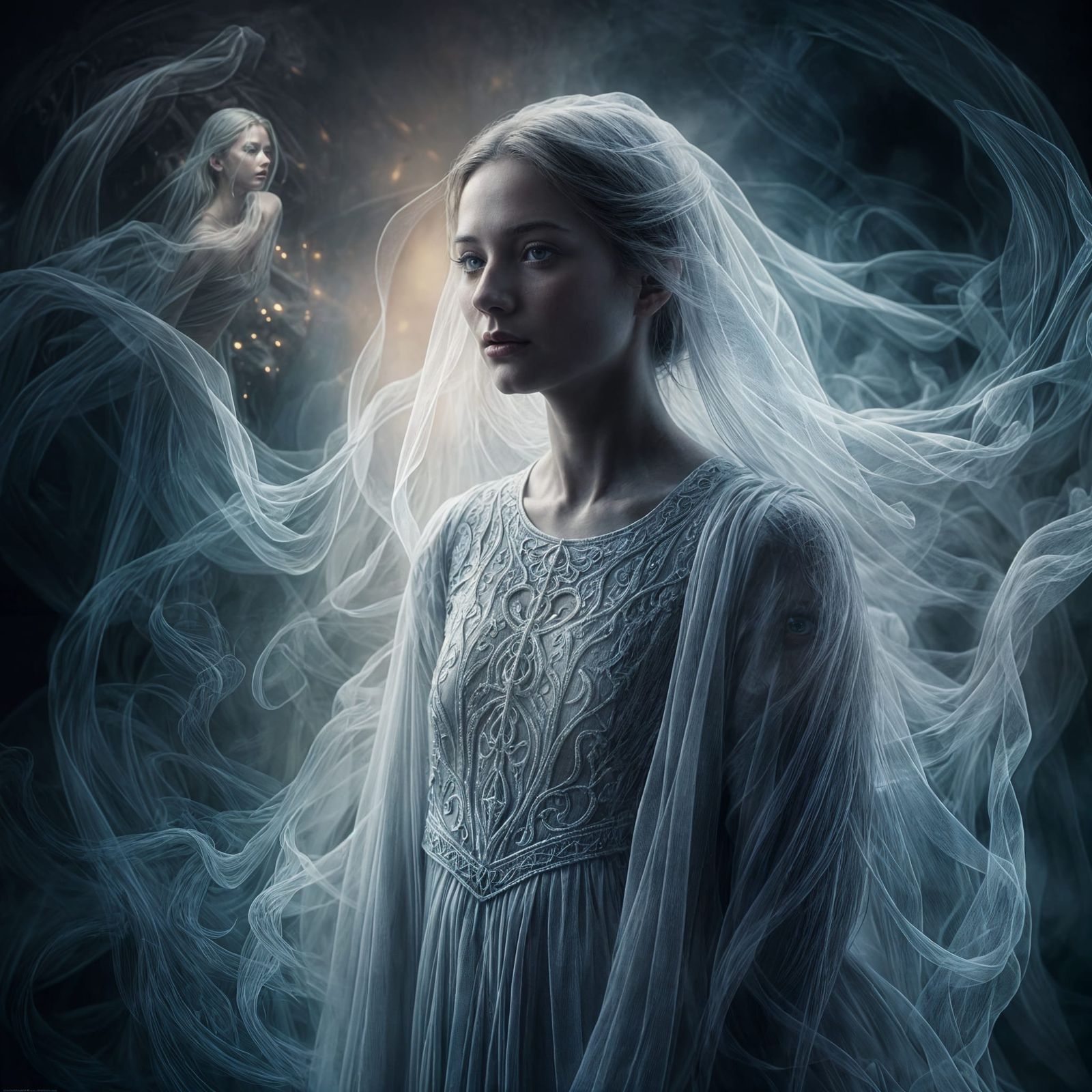 Evelyn Phantom: Named for her elegant yet ghostly presence.