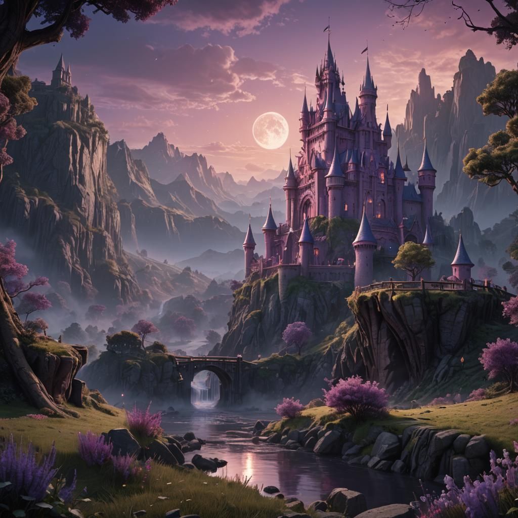 Ethereal Fantasy Princess Illuminated by Radiant Colors