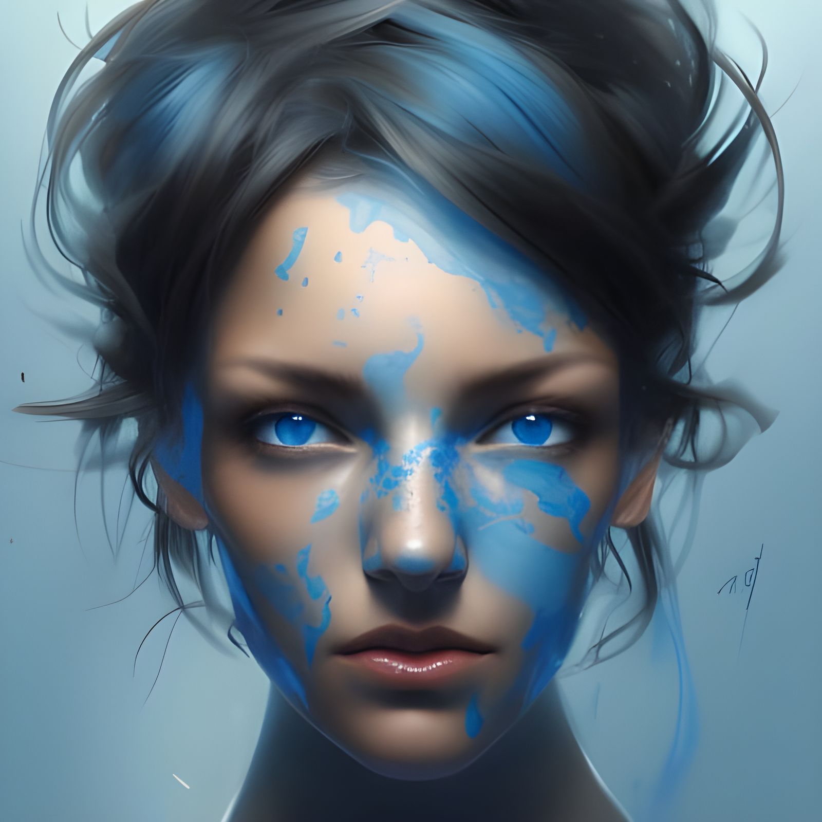Gorgeous Eyes of Bright Burning Blue