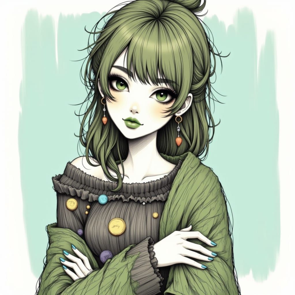 Adrien Agreste in Manga Gothica Style