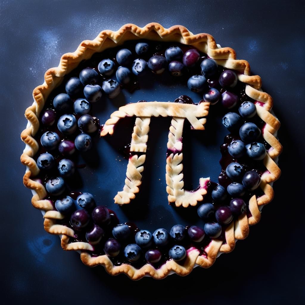 Blueberry Pi Pie in Stunning Studio Lighting