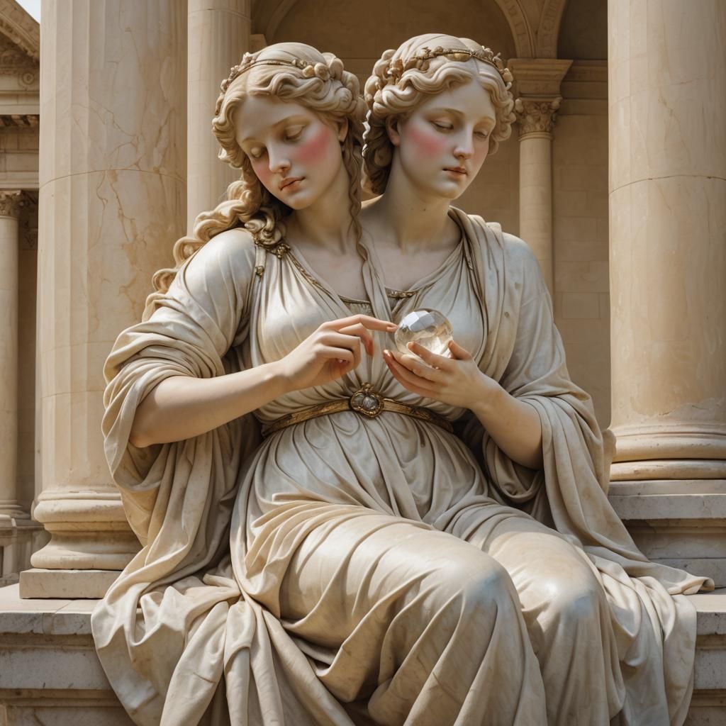 Estátua Grega de Duas Cabeças