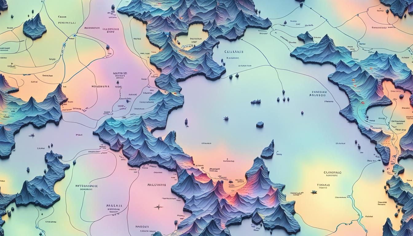 Glowing Lantern Cities on a Mystical Alien Planet