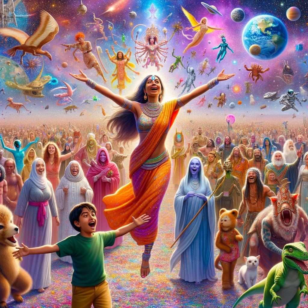 Cosmic Celebration of Unity and Triumph