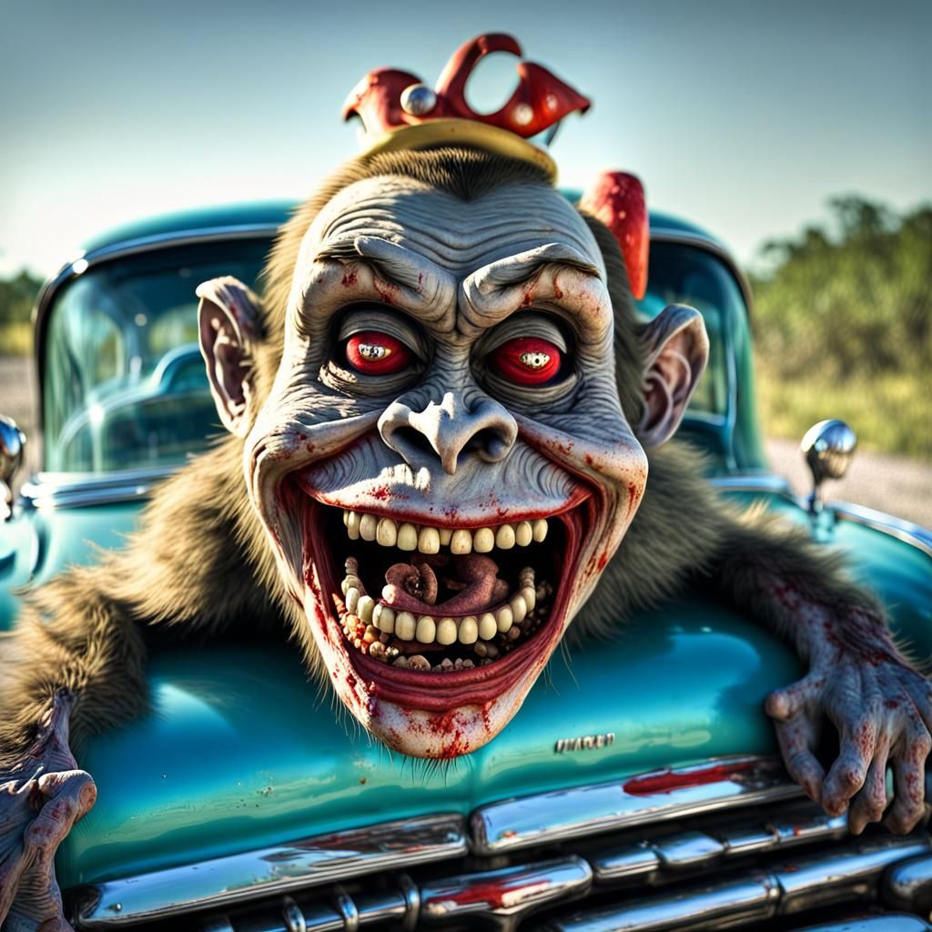 Dark Comedy Road Trip Scene in a 1958 Chevrolet