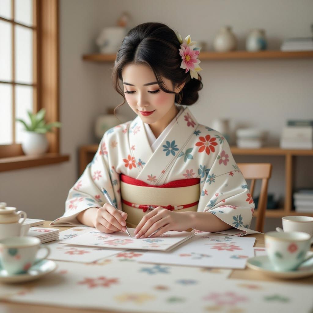 Intricate Origami Papercraft in Playful Dreamlike Style