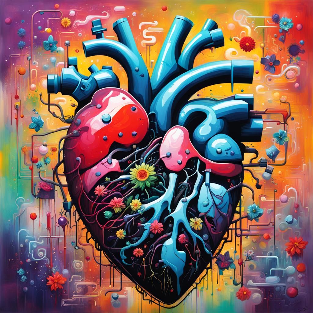 Vibrant, High-Contrast Graffiti Art Piece Featuring a Transl...