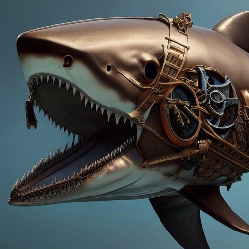 Steampunk shark