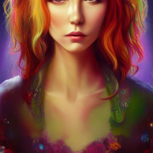 Lillian, a Keeper of Whimsy in Vibrant Colors