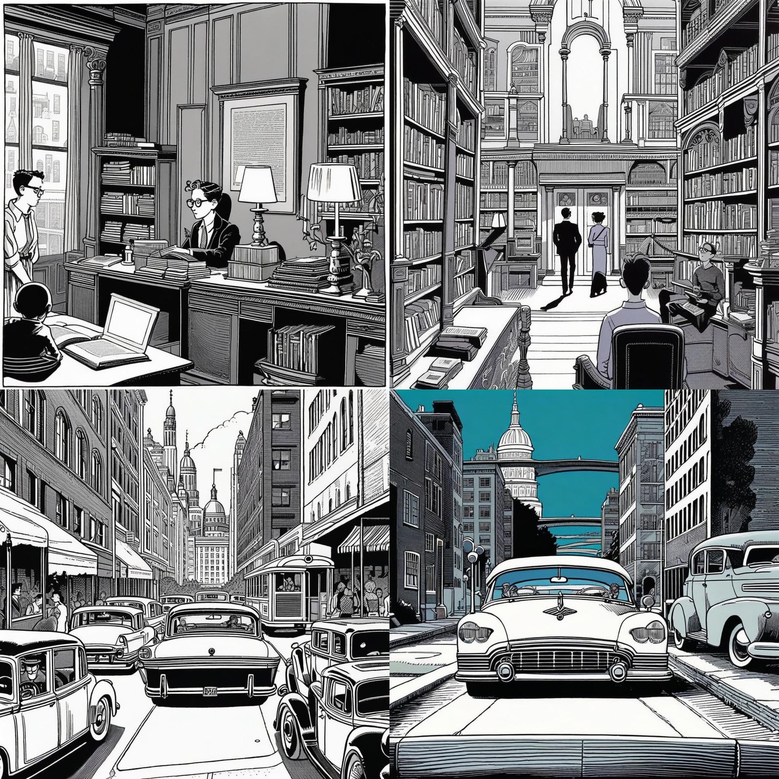 Feminine Portraits in Graphite Drawing Style