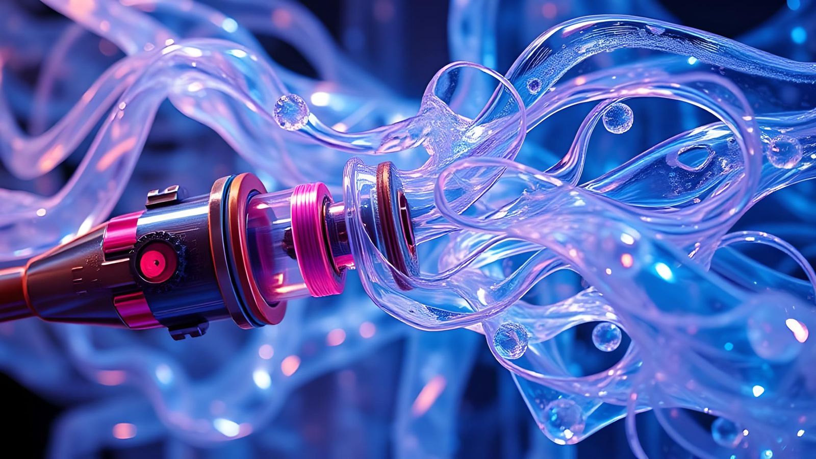 Epic Kinetic Resin Flow in a Futuristic Lab