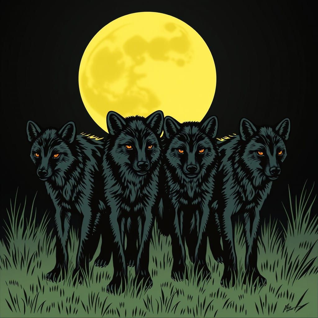 🥇black night 😒 four hyena 👀