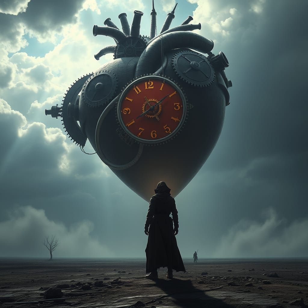 Steampunk Heart in the Sky: A Cosmic Horror Dream