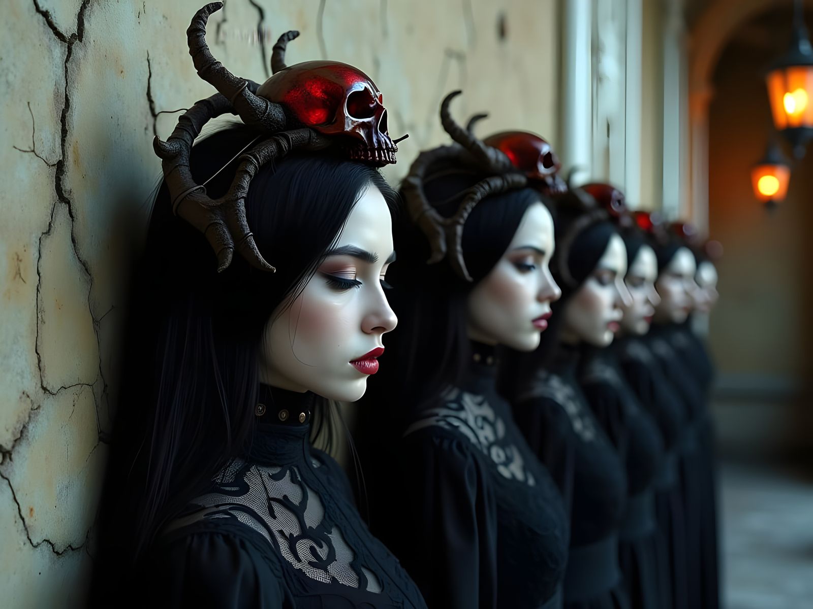 Sisters of Eternal Gaze in Macabre Procession