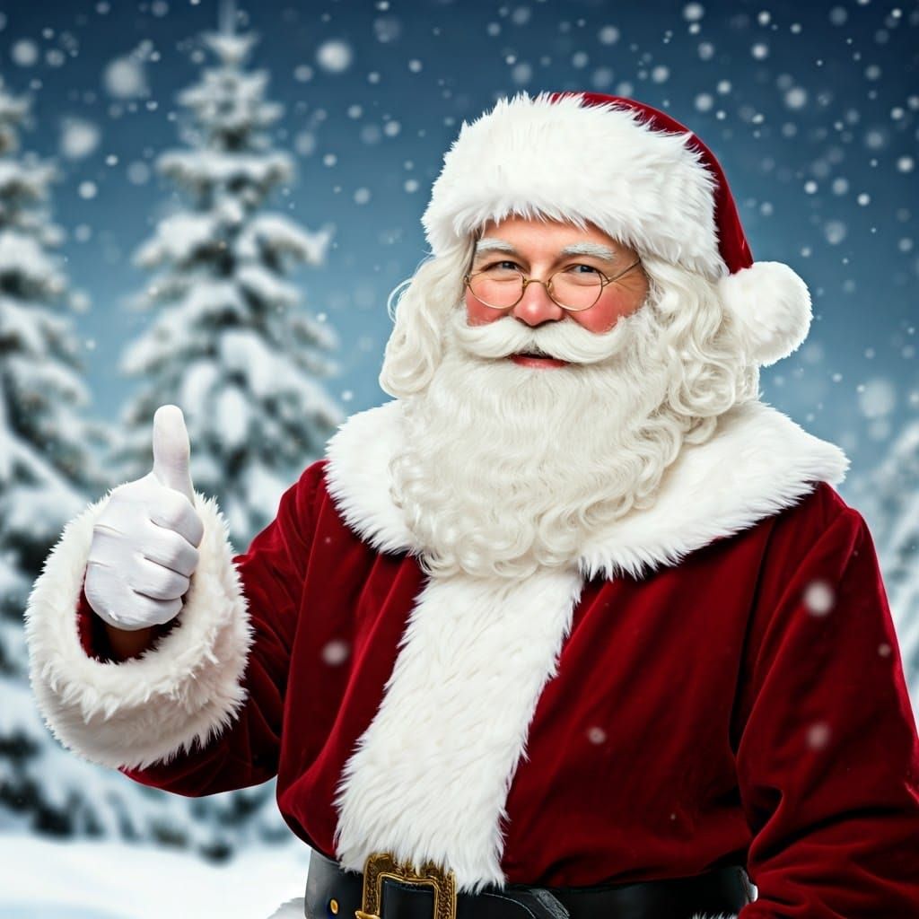 Jovial Santa Claus in Photorealistic Style