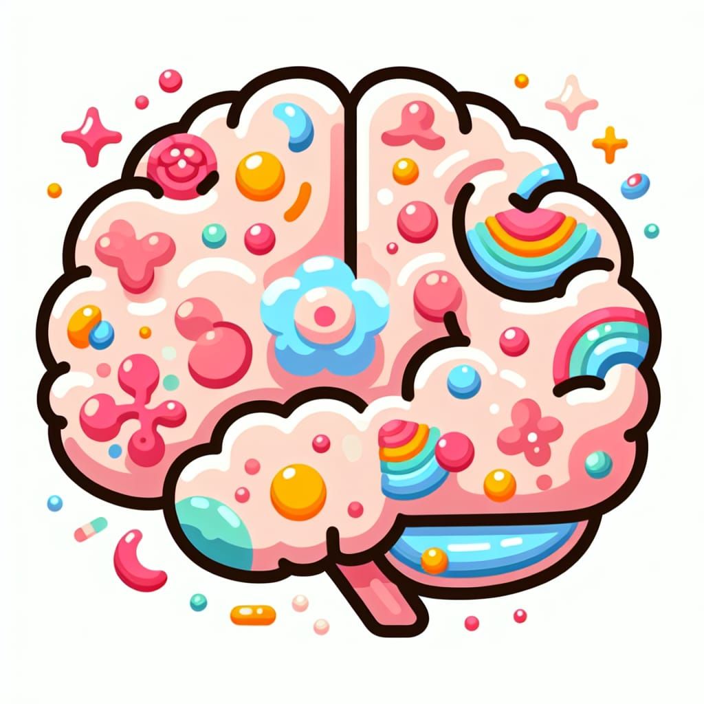 A Colorful, Cute, and Realistic Brain
