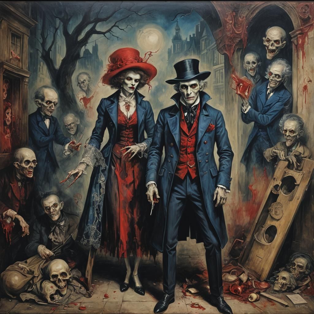 Vampires Perform The Bloody Blues in a Gritty Street Art Sty...