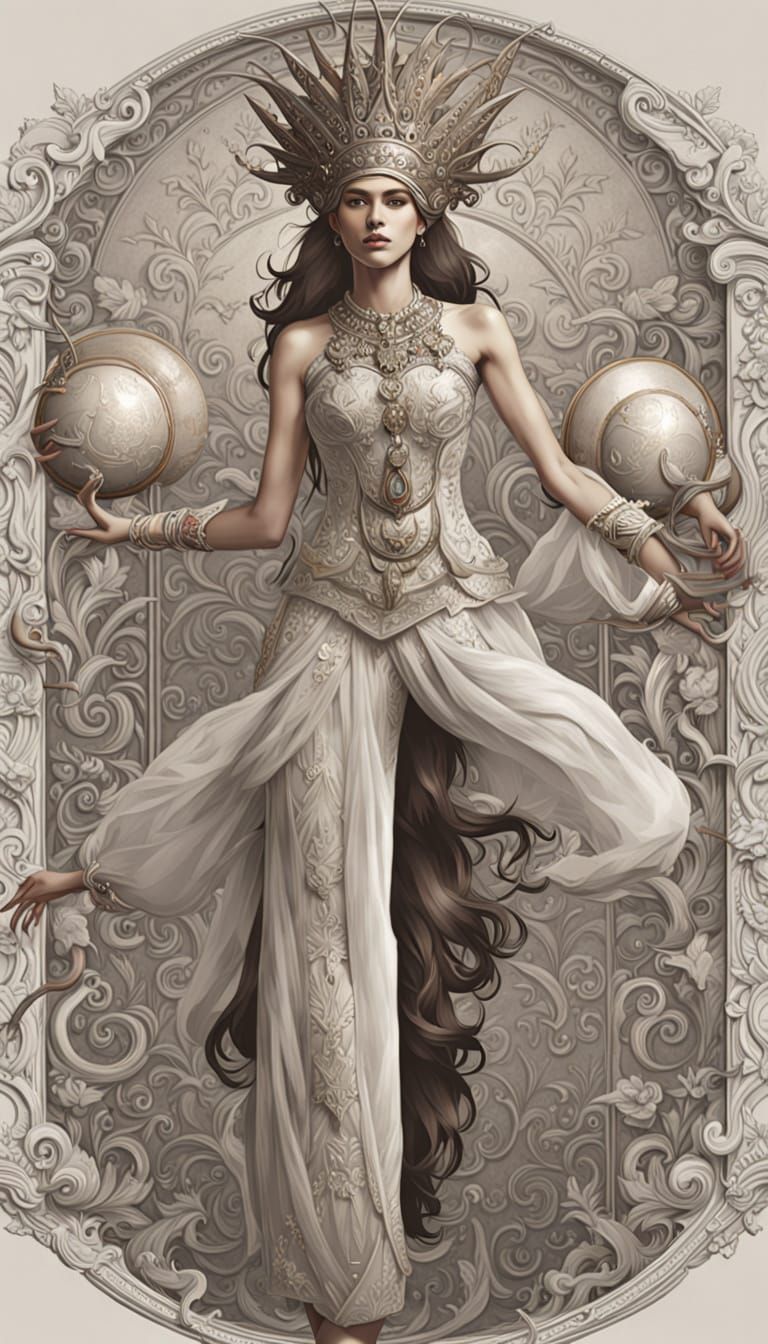 AI's Artistic Self-Portrait in Fine Line Style