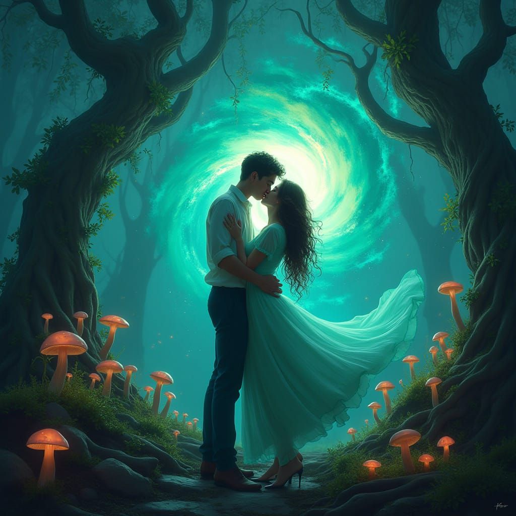 Embracing in a Mystical Vortex