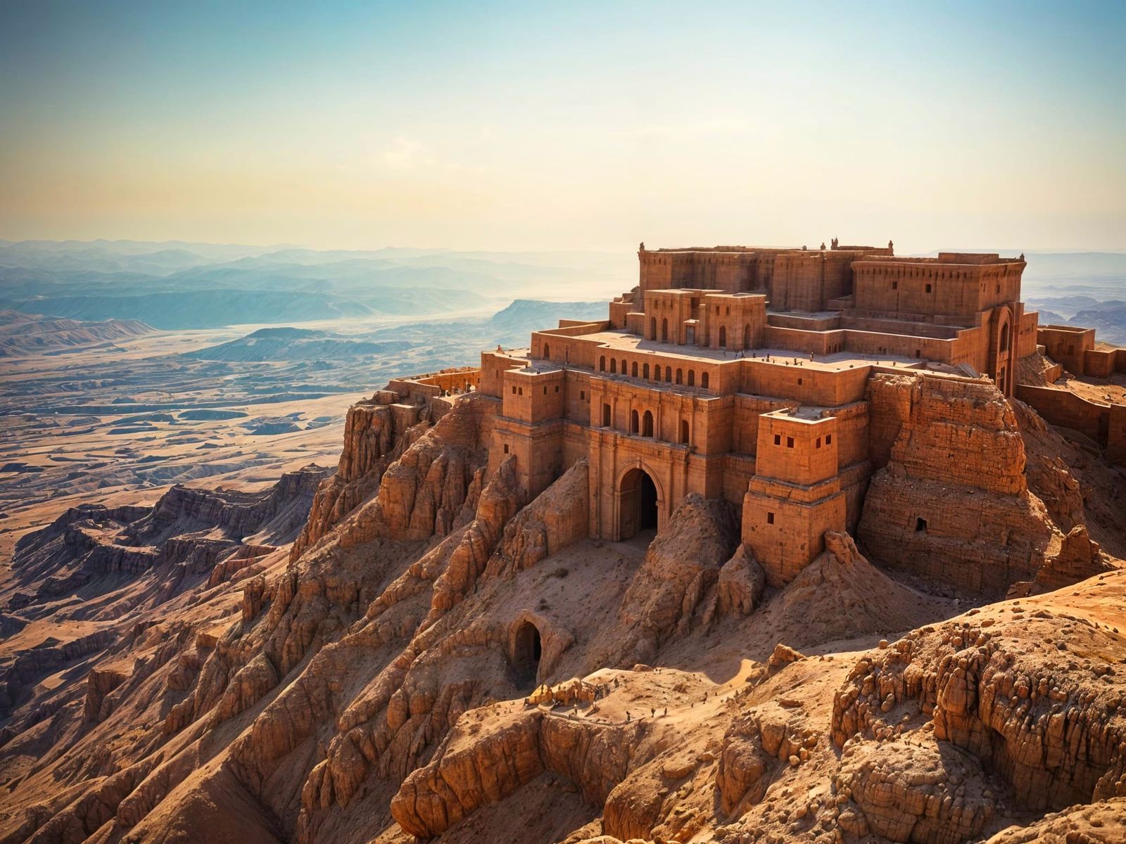 Masada Desert Fortress Revisited in Ancient Style
