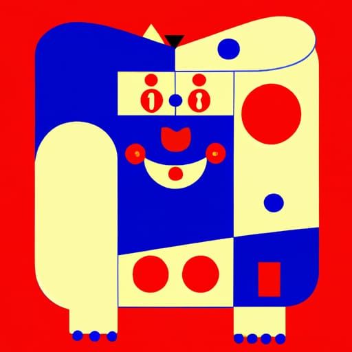 Vibrant Pop Art Portrait of Biggie Cheese