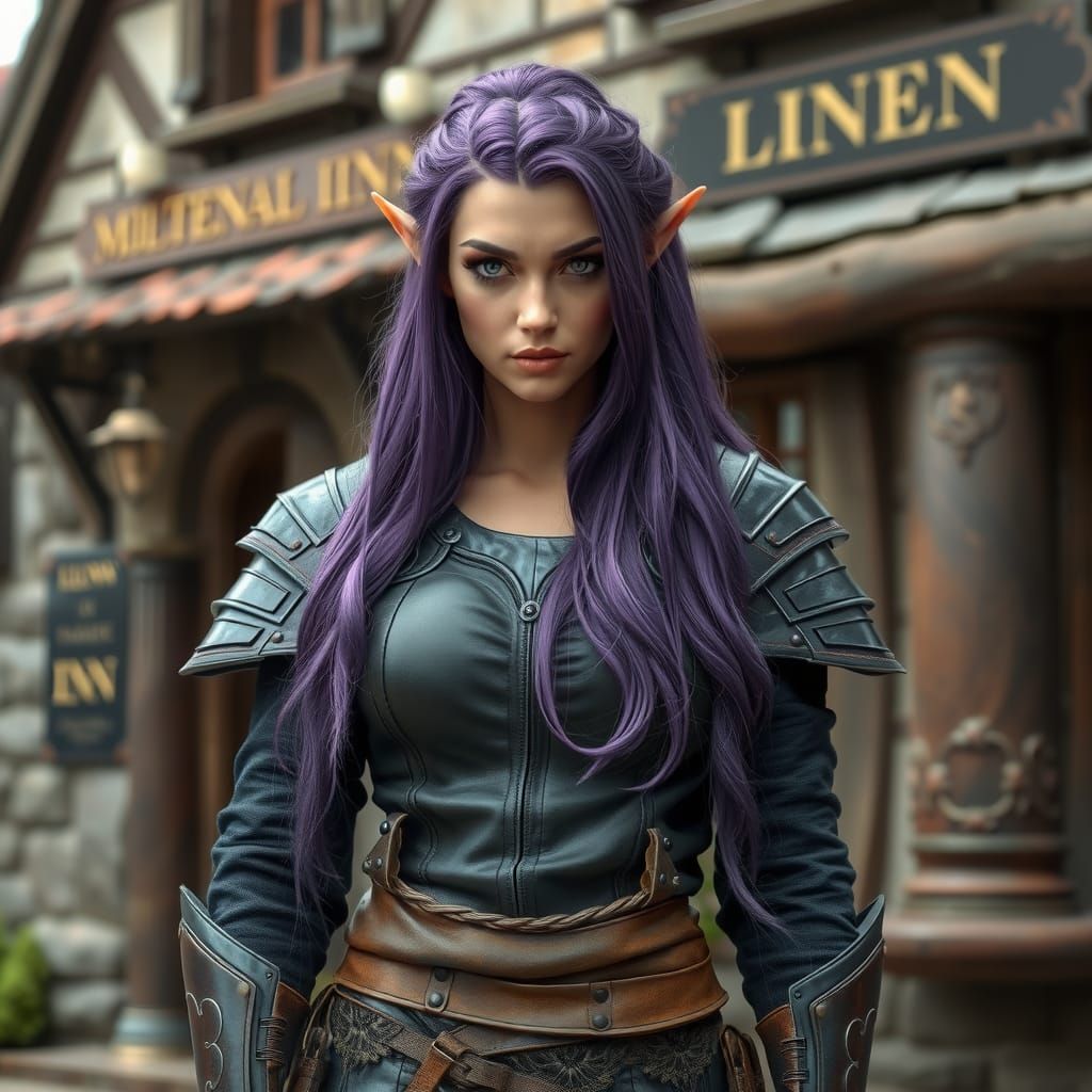 Purple Elf Vigilante Watches Medieval Inn