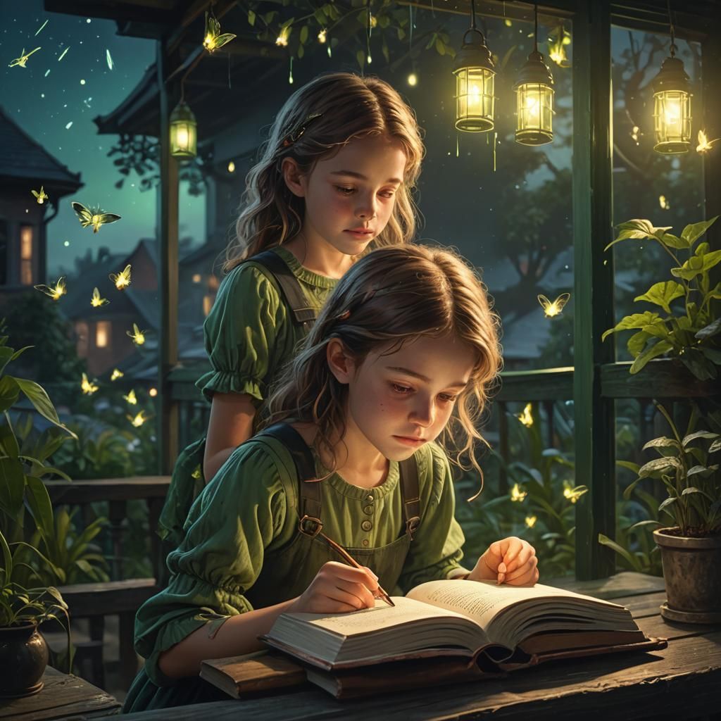Reading a book