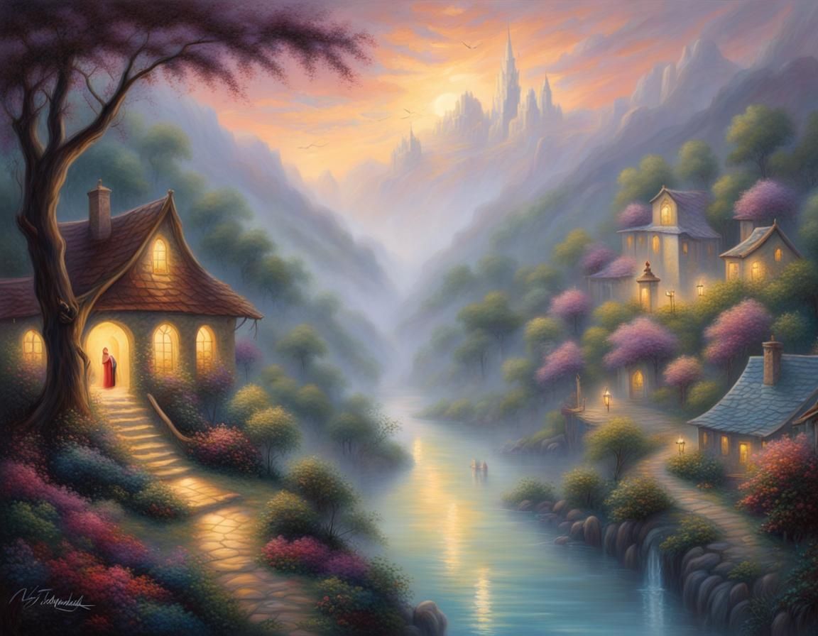 Ethereal Fantasy in Oil Painting