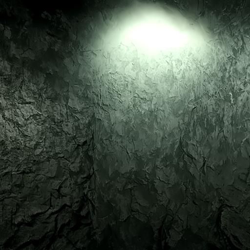 Hyperrealistic Black Oni Mask Illuminated by Volumetric Ligh...