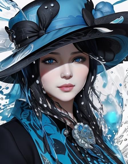 Людмила (Lyudmyla) | 🇺🇦 splash art portrait (Stable Diffusion v1.5 - Dreamshaper v8)