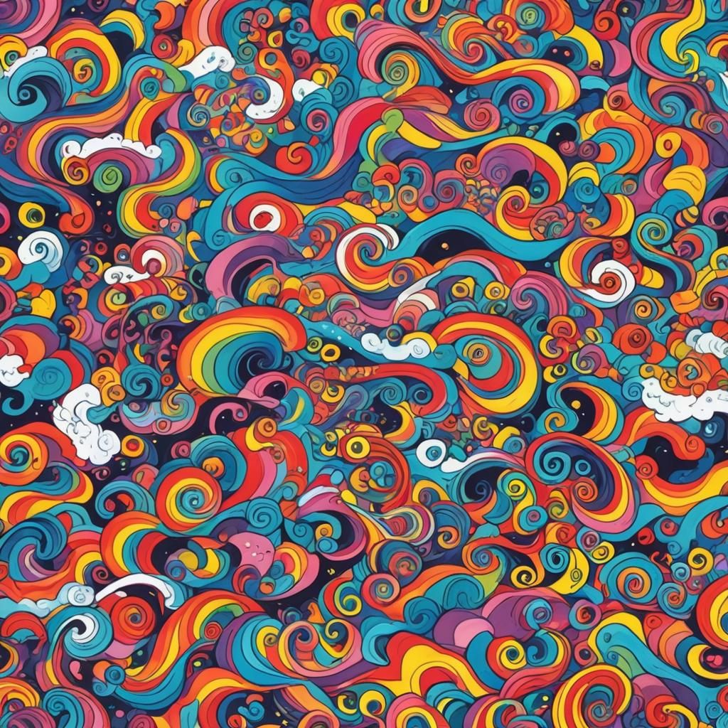 Exploding in Vibrant Candyland Colors