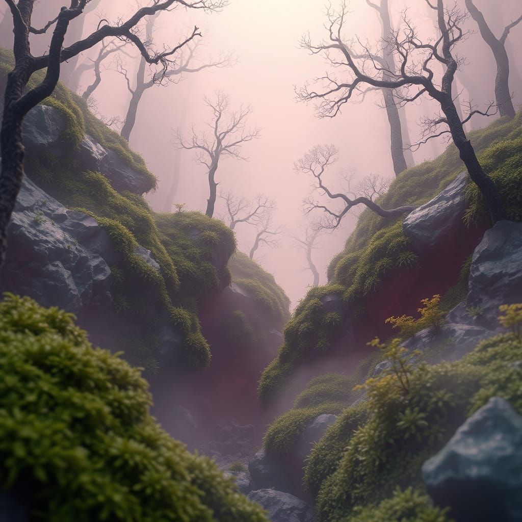 Surreal Landscape of Rebirth in a Dreamlike World