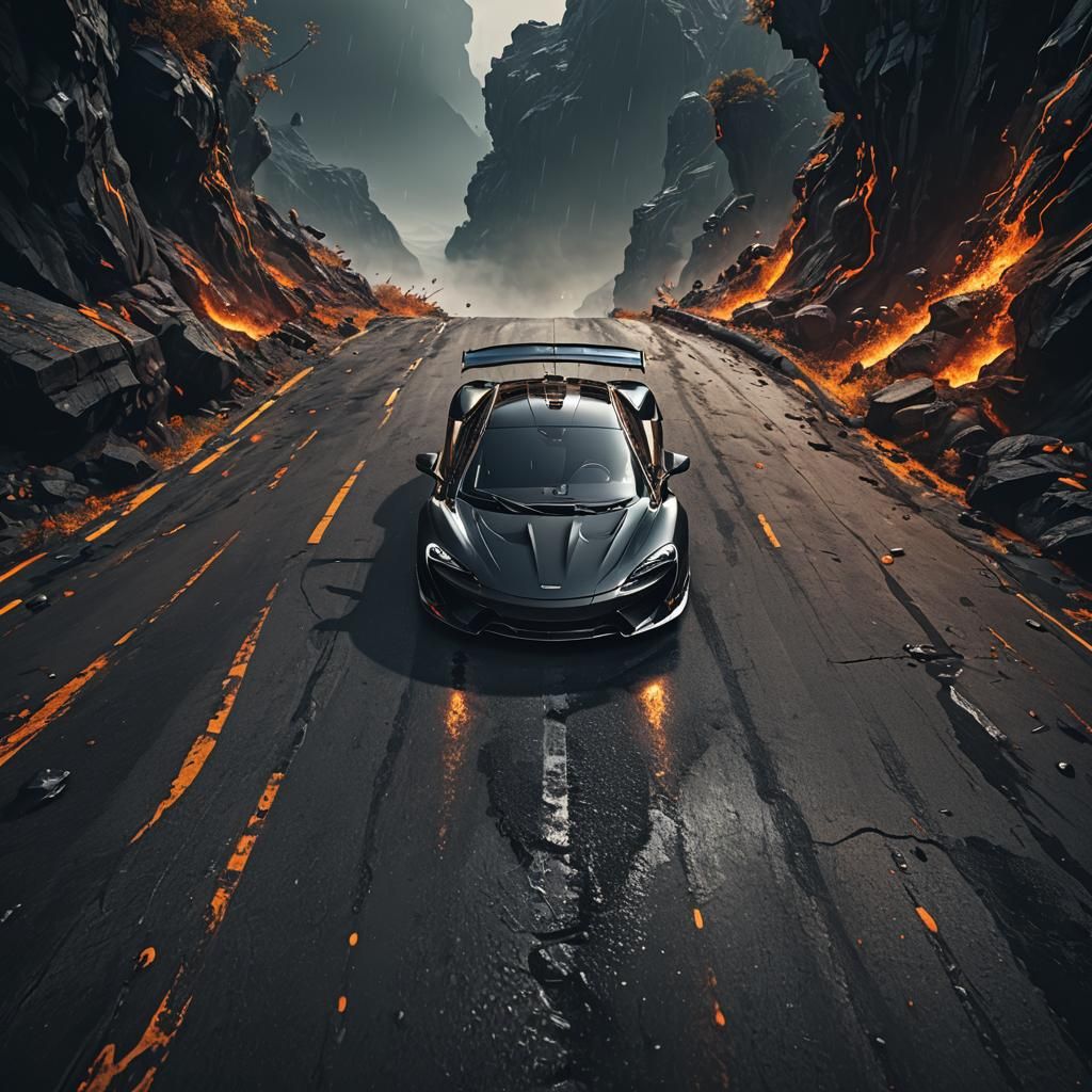 Epic McLaren Poster in Deep Fantastical Art