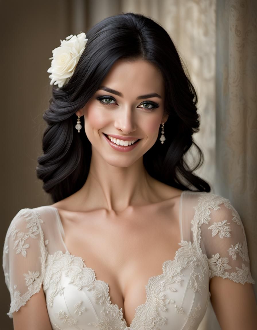 A Young Woman's Radiant Portrait in High-Definition