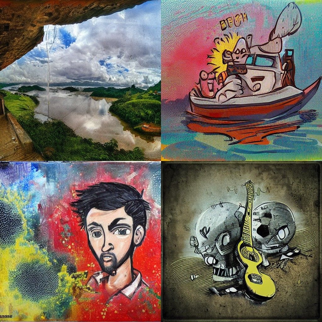 Abstract Portrait Art in Expressive Brushstrokes