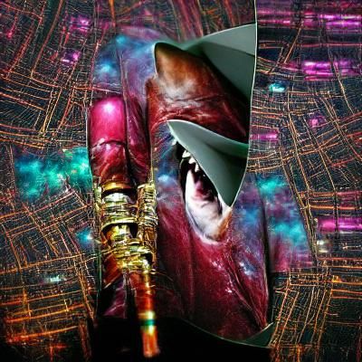 Cyberpunk Lord of the Ring in a Futuristic Maroon Alley