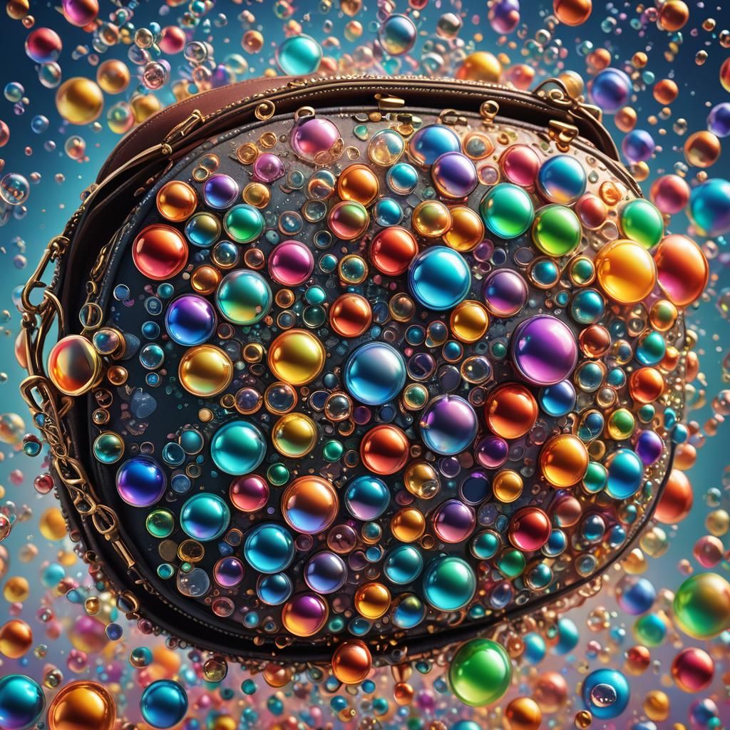 Enchanted Prism Purse in Vibrant Details