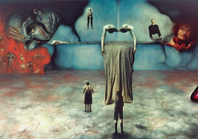 Surrealistic Dreamscapes: Suspenseful and Vibrant