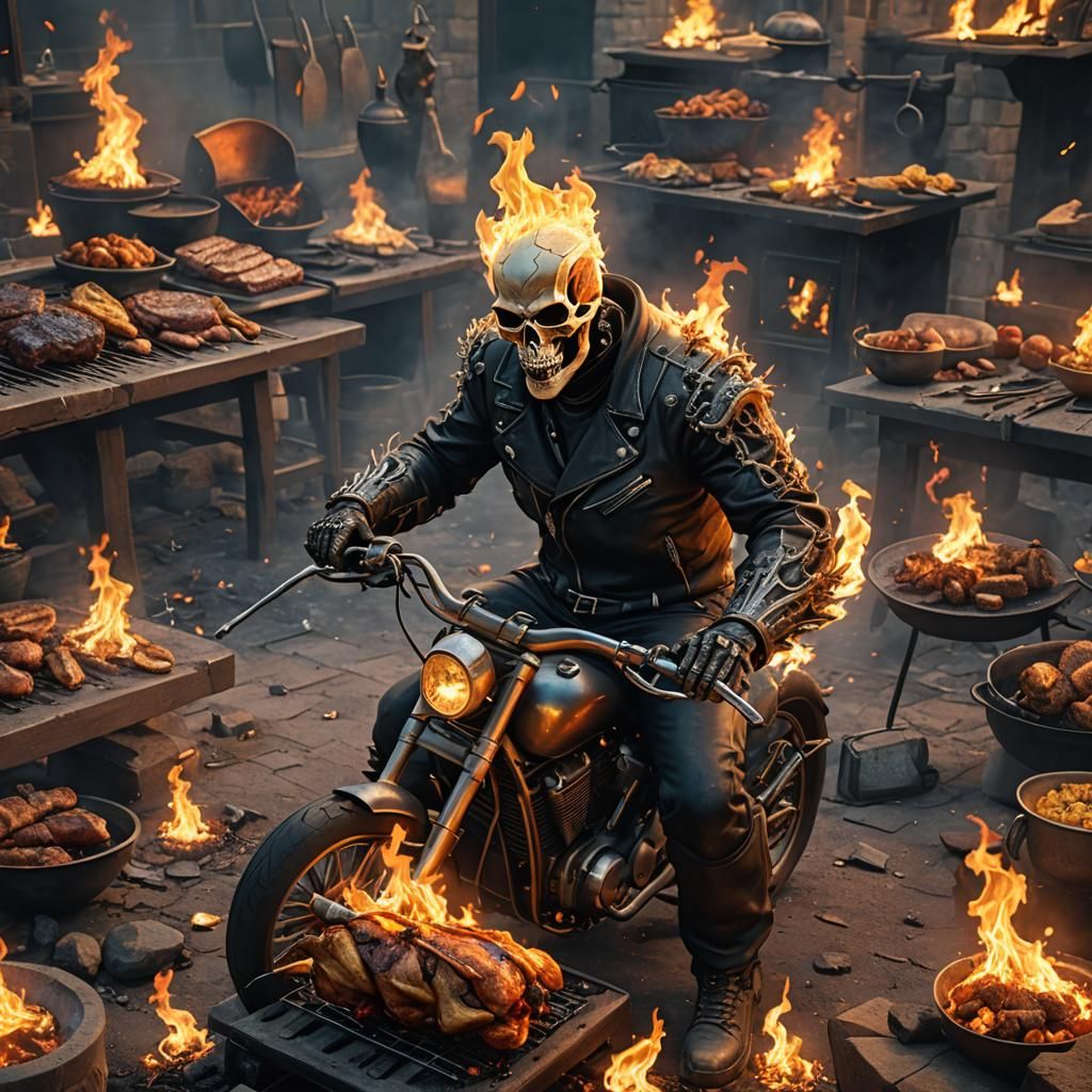 Ghost Rider Ignites a Fantastical BBQ Feast