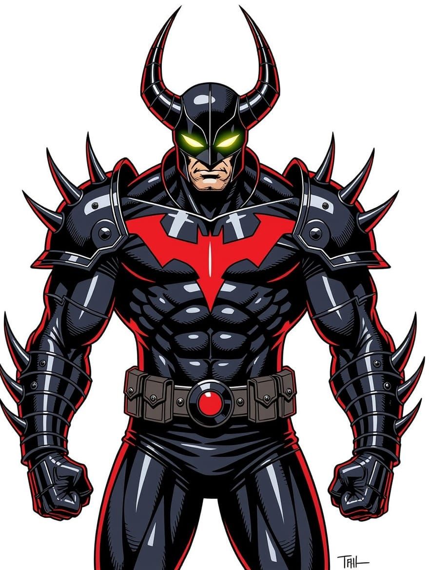 O Vingador: 1980s Pop Art Villain Illustration