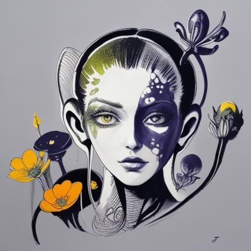 Botanical Ink Drawings