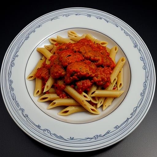 Hyperrealistic Italian Pasta Dish in Cinematic Lighting