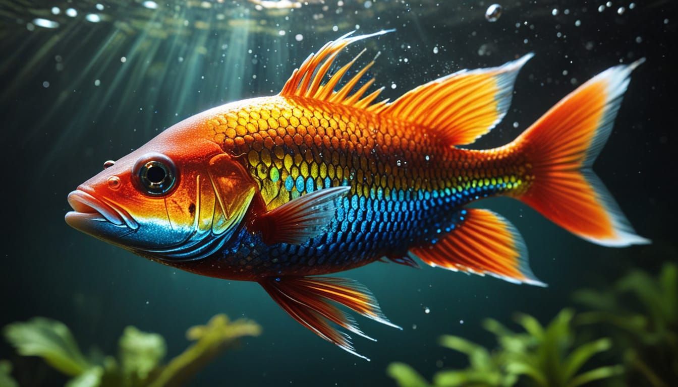 Electric Eel Leaping: Ultra Realistic Macro Photograph