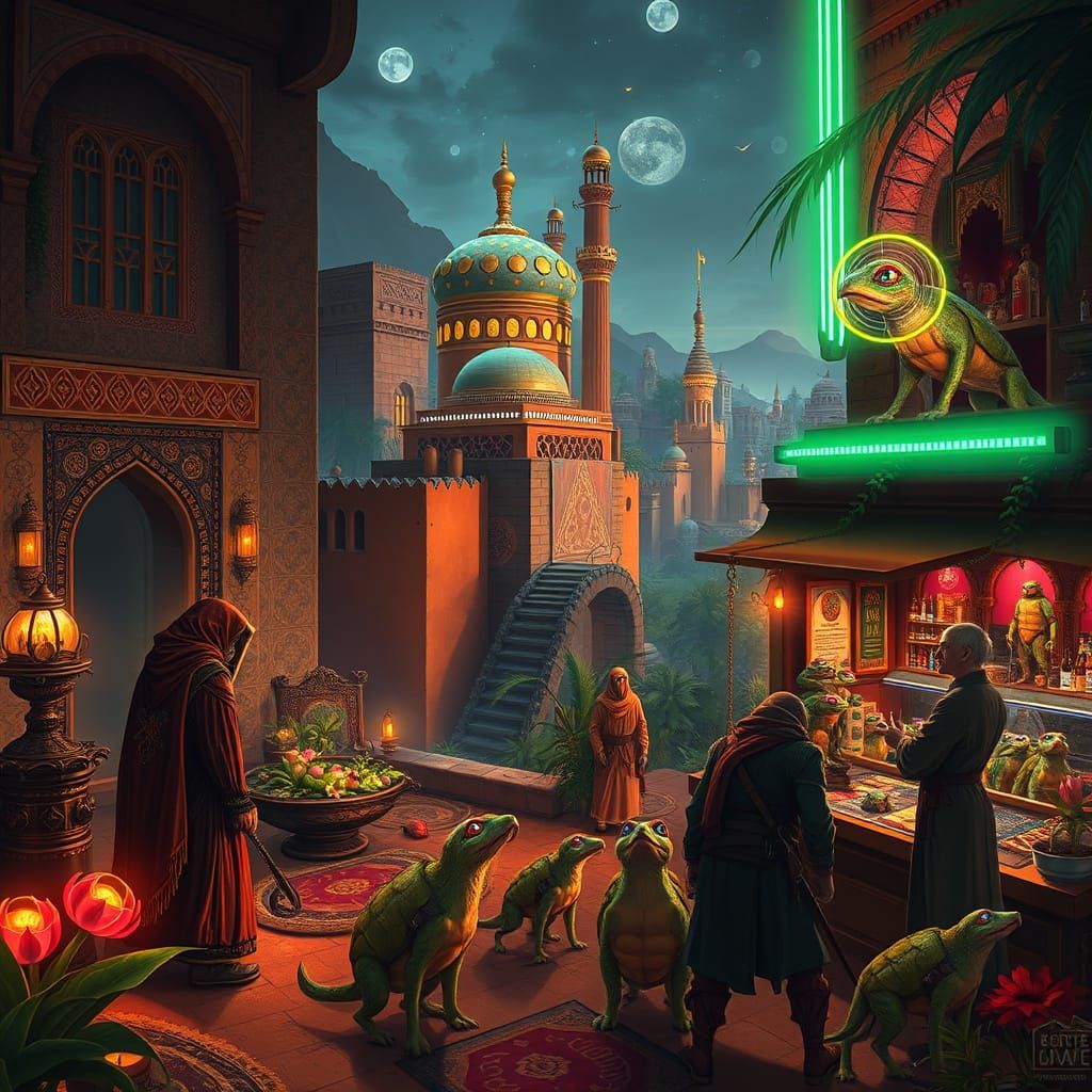 Mystical Bionic Bard-Pirates in 19th Century North African C...