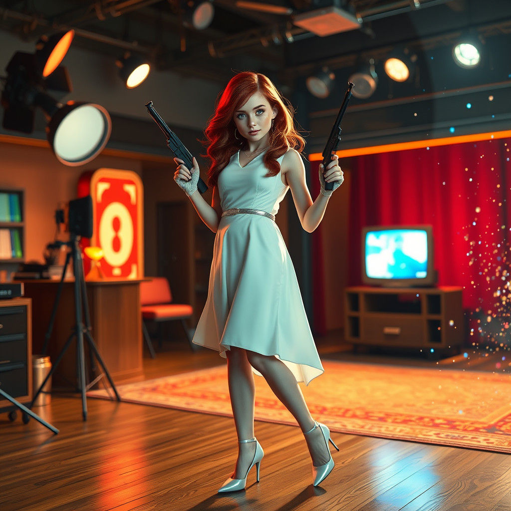 Futuristic Actress Fights Back on Rebel-Occupied Studio Lot