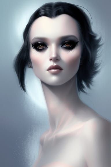 Moody Metahuman Figure in Dark and Light