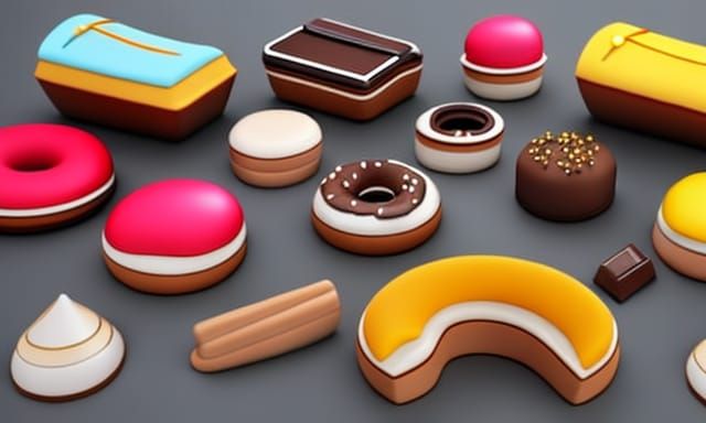 Delicious Treats in Stunning Detailed Vector Icons