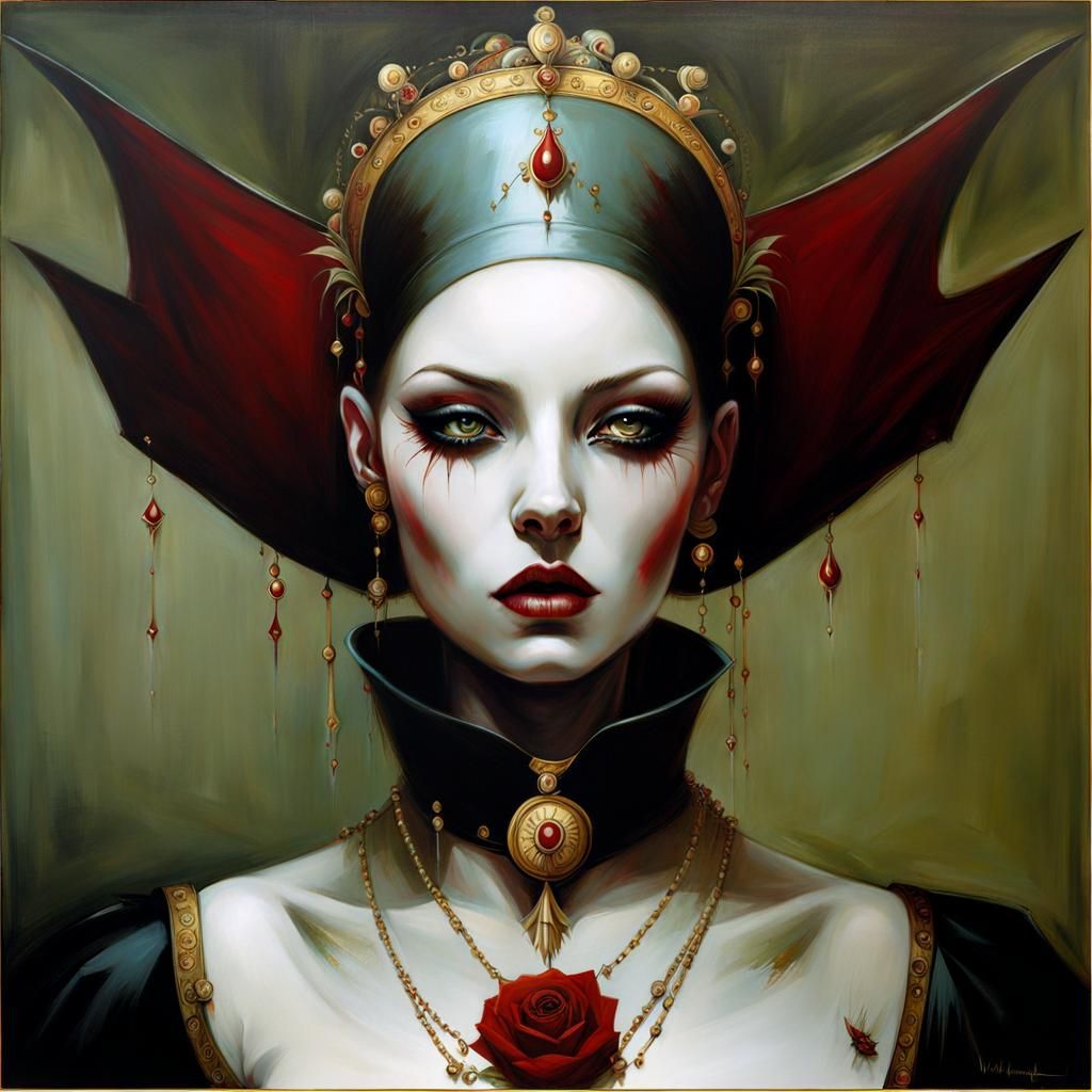 Elegant Vampire in Victorian Elegance