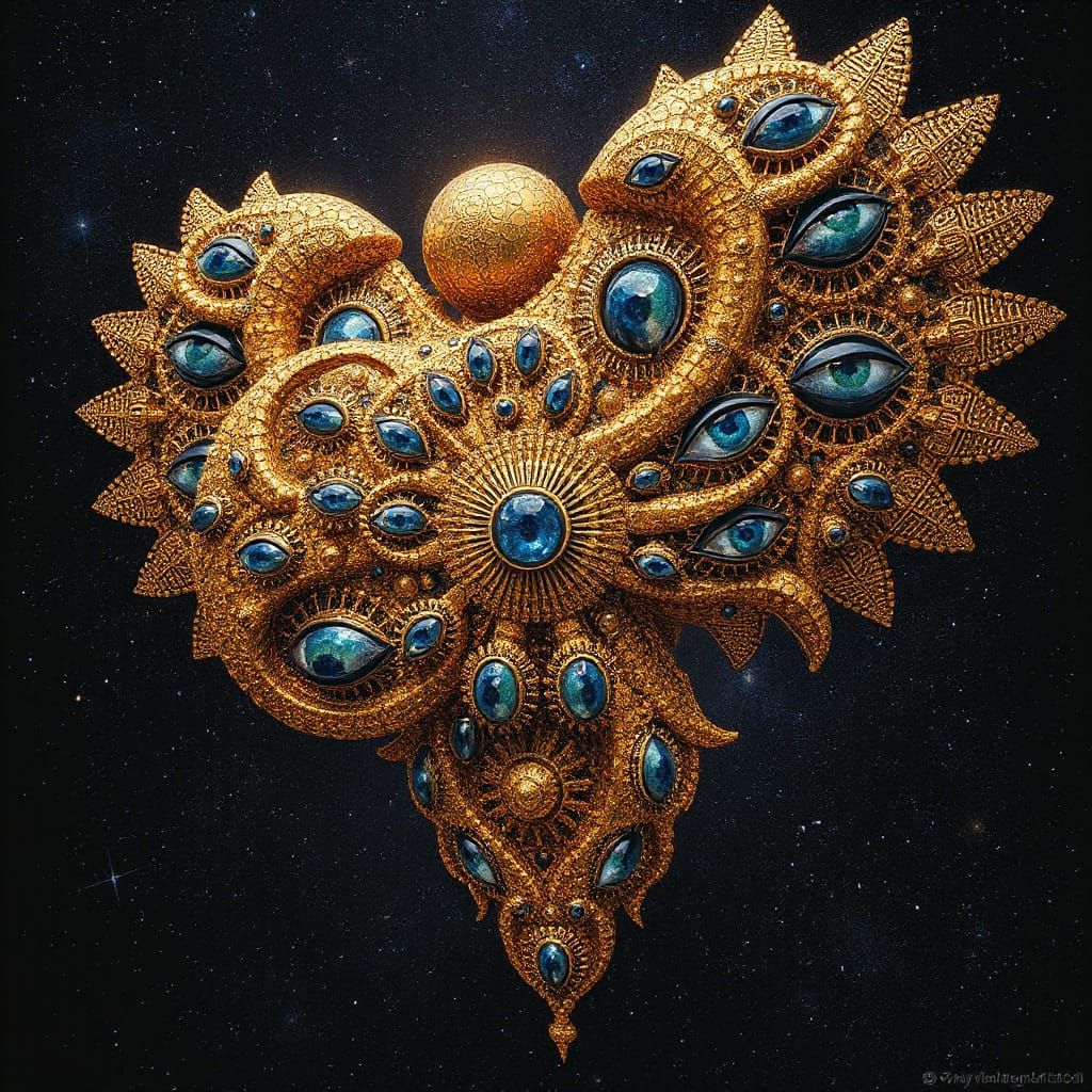 Colossal Ophanim Angel in Metaphysical Realism Style