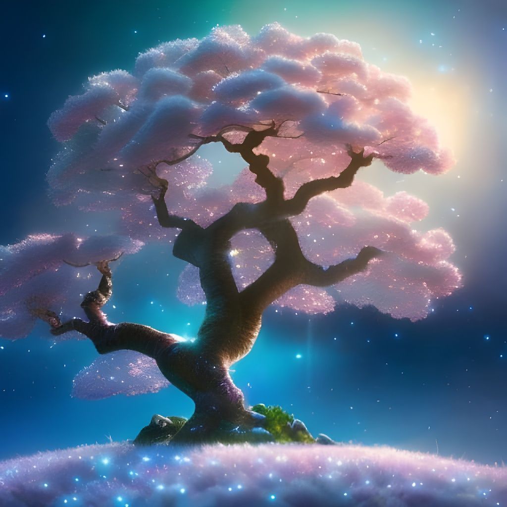 Magical glitter tree